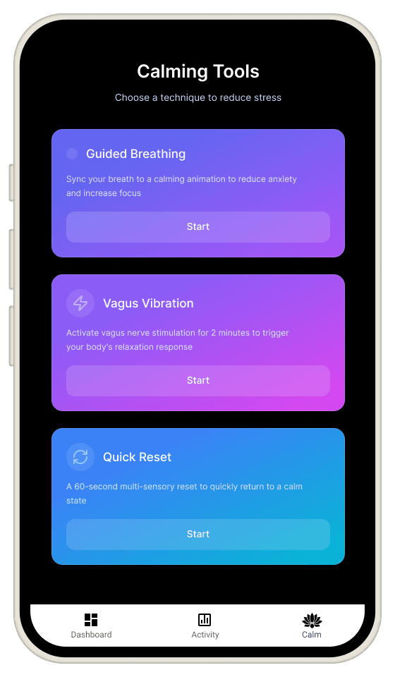 Companion app dashboard